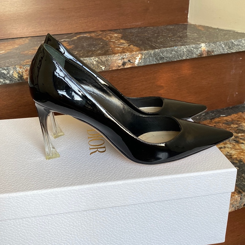 Dior pump clear heel